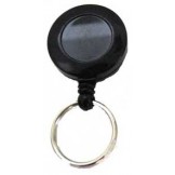 Solid Color Badge Reel w/belt Clip & Split Ring - 25 Pack